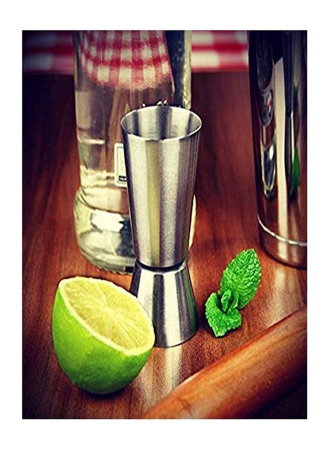 ServEzee Double Side Stainless Steel Peg Measure 30 and 60 ml, Drink Measuring Bar Tool Jigger with 2 Bottle Pourer : 3PCS - Image 4